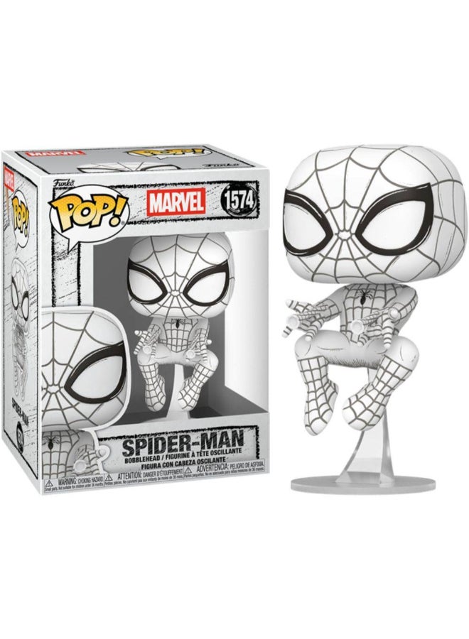 Funko فنكو بوب! مارفل سبايدر مان سبايدر مان (ديكور مرسوم) تمثال فني (11.9 سم) - Image 2